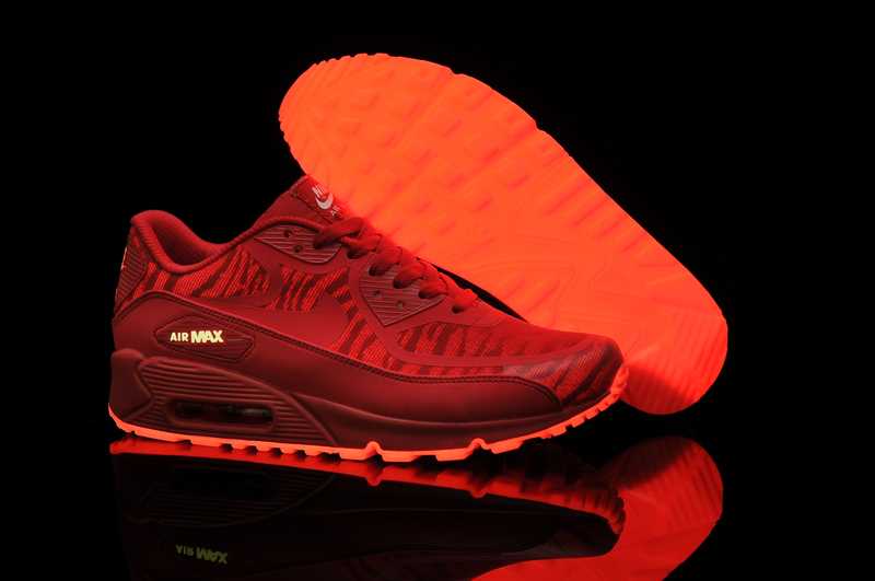 Nike Air Max 90 Glow In The Dark Bateau Authentique Chute Colore Nouvelle Air Max 90